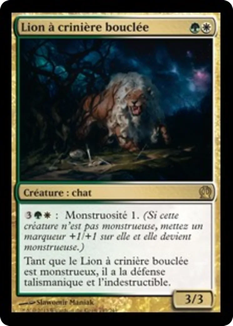 Lion à crinière bouclée — Theros — Magic: The Gathering