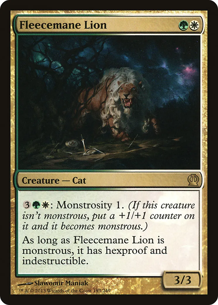 Fleecemane Lion — Theros — Magic: The Gathering