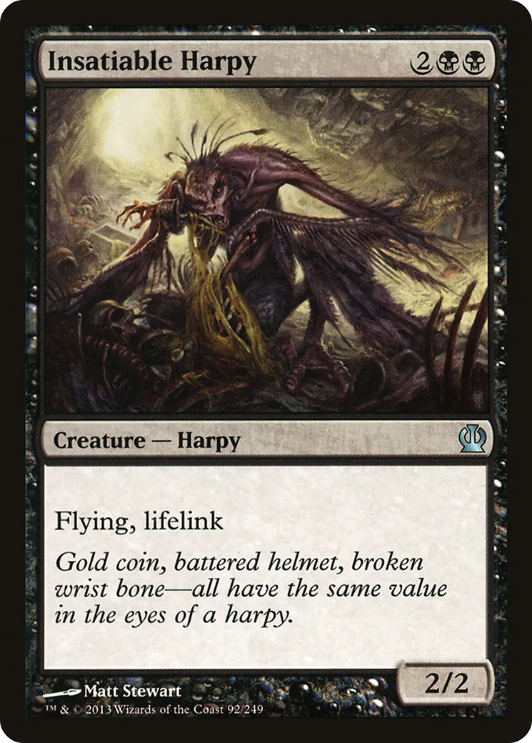 Harpie insatiable — Theros — Magic: The Gathering