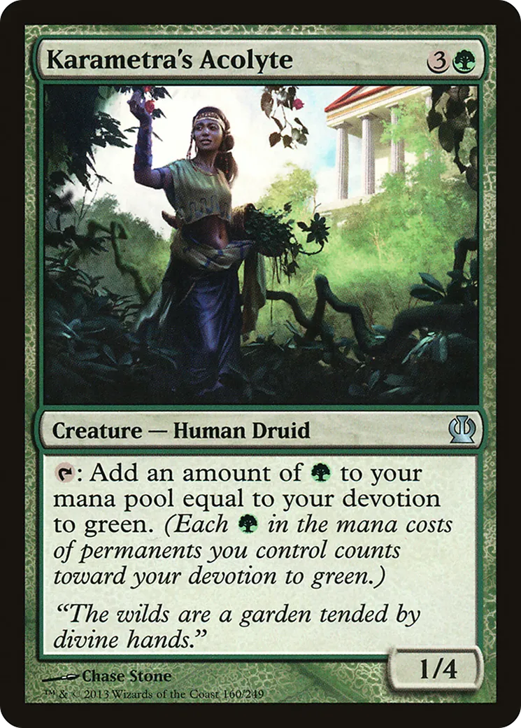 Acolyte de Karametra — Theros — Magic: The Gathering