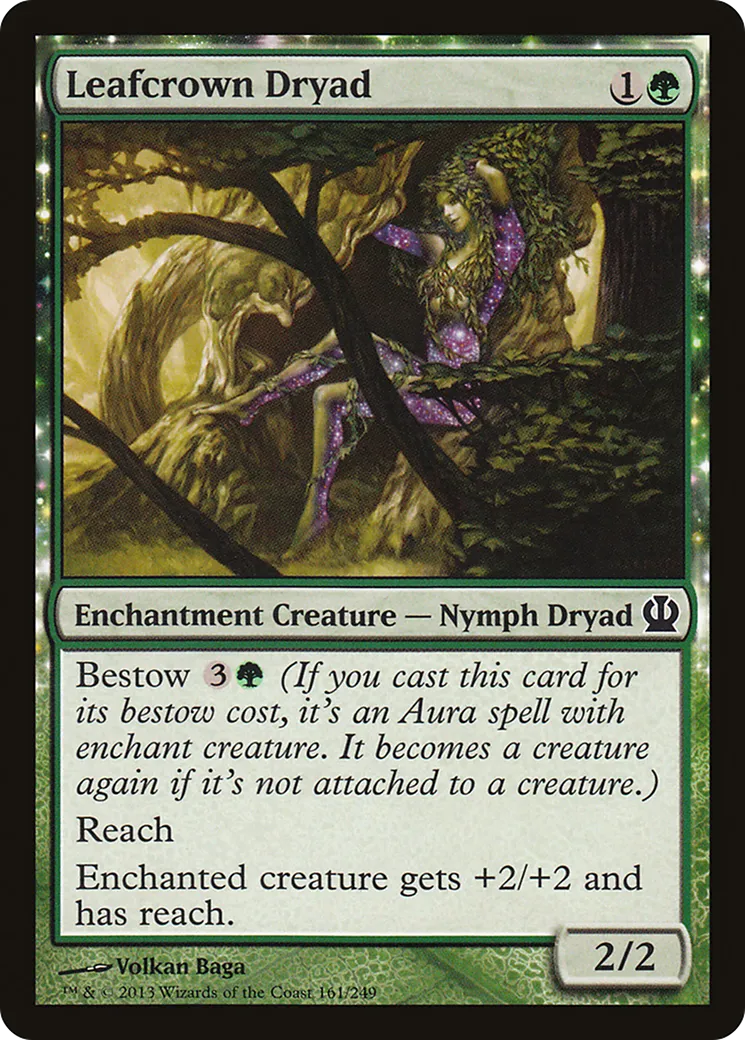 Leafcrown Dryad — Theros — Magic: The Gathering