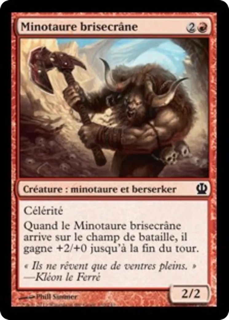 Minotaure brisecrâne — Theros — Magic: The Gathering