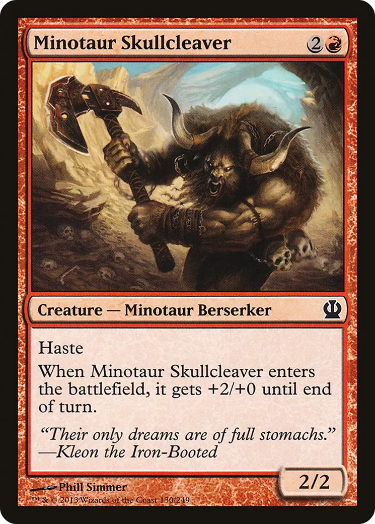 Minotaur Skullcleaver — Theros — Magic: The Gathering