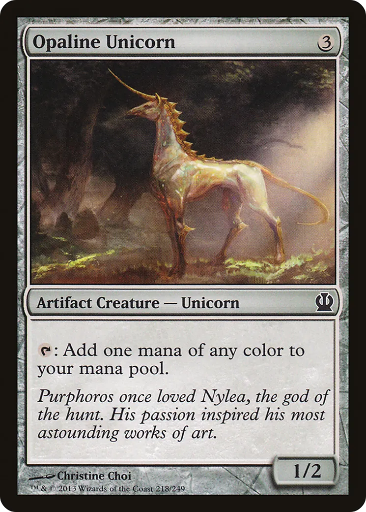 Licorne d'opaline — Theros — Magic: The Gathering