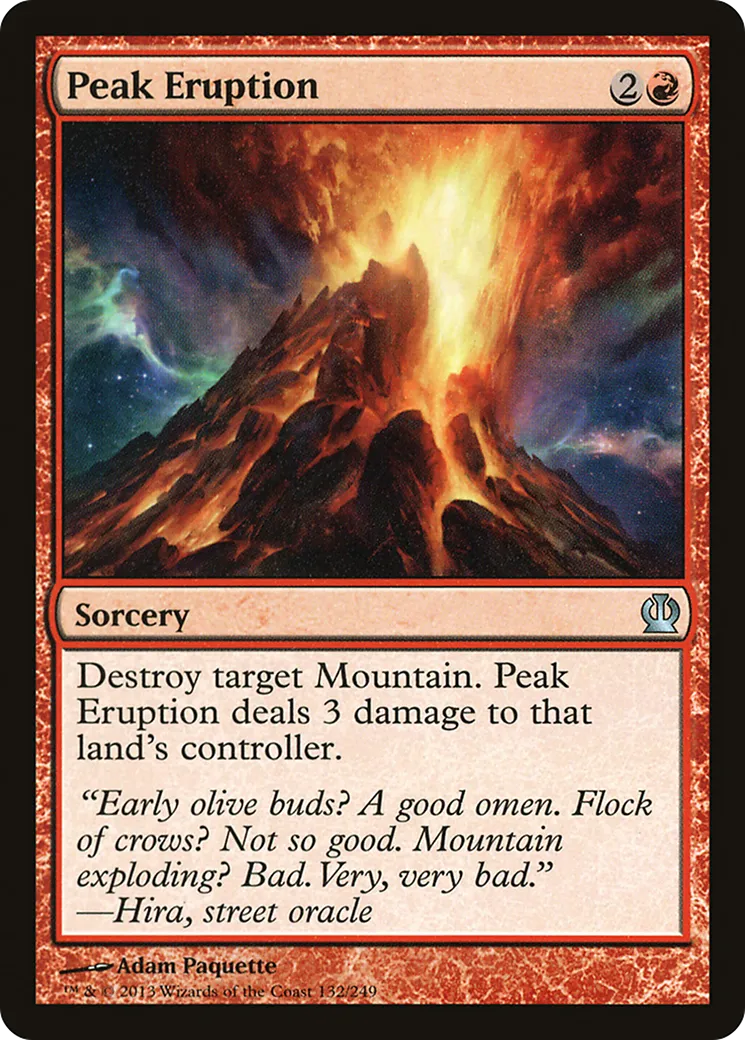 Peak Eruption — Theros — Magic: The Gathering