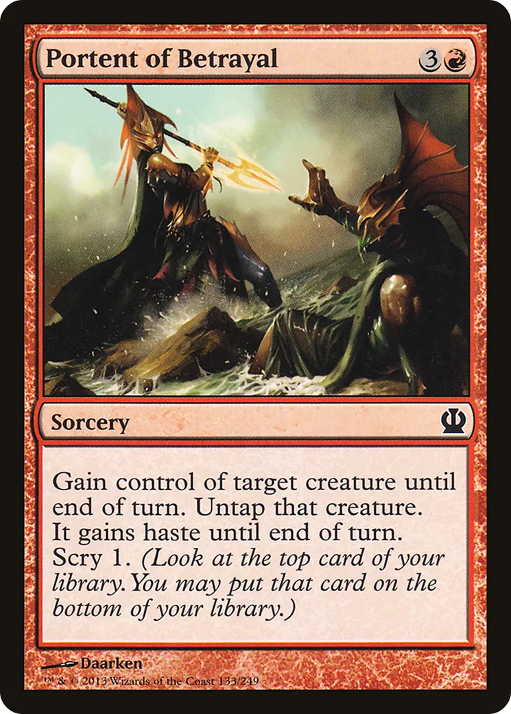 Portent of Betrayal — Theros — Magic: The Gathering