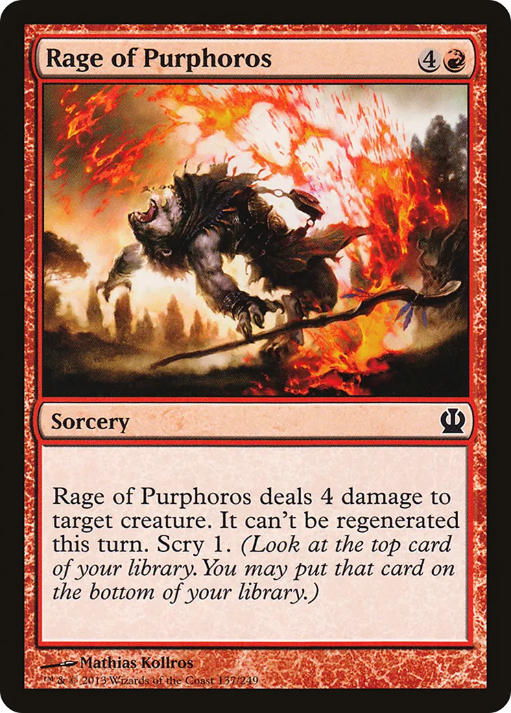 Rage de Purphoros — Theros — Magic: The Gathering