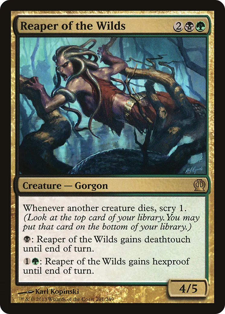 Faucheuse des terres sauvages — Theros — Magic: The Gathering