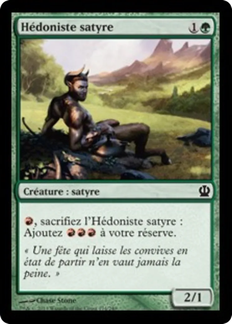 Hédoniste satyre — Theros — Magic: The Gathering