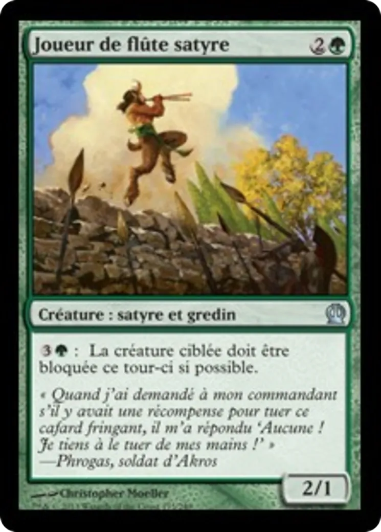 Joueur de flûte satyre — Theros — Magic: The Gathering