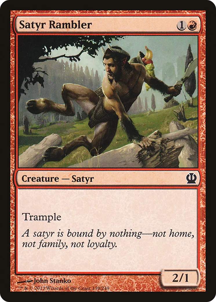 Satyre randonneur — Theros — Magic: The Gathering