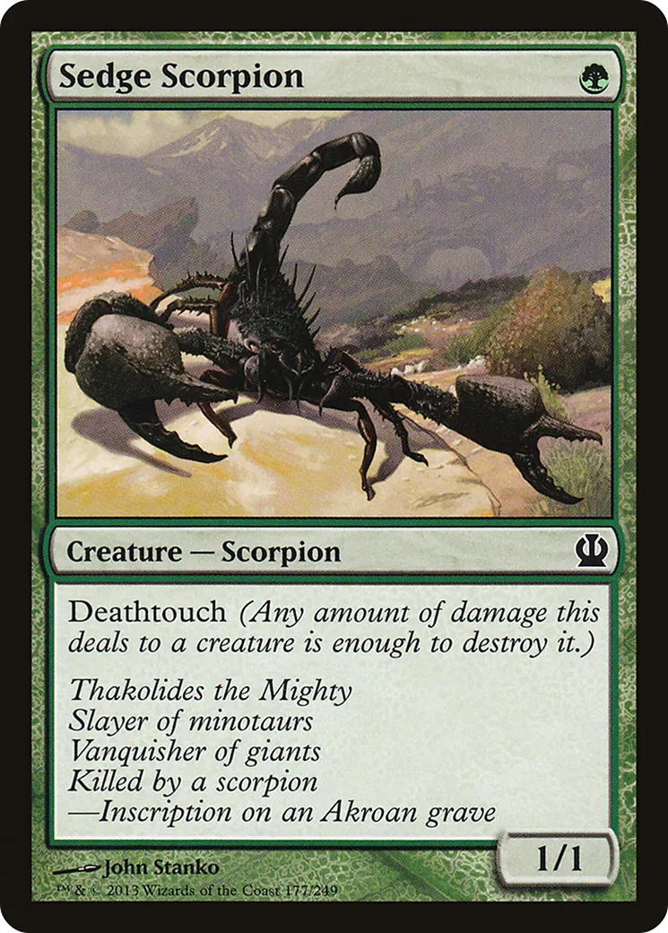 Scorpion des laîches — Theros — Magic: The Gathering