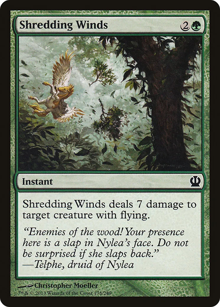 Shredding Winds — Theros — Magic: The Gathering