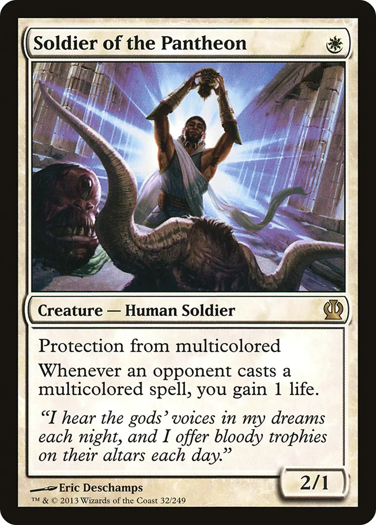 Soldier of the Pantheon — Theros — Magic: The Gathering