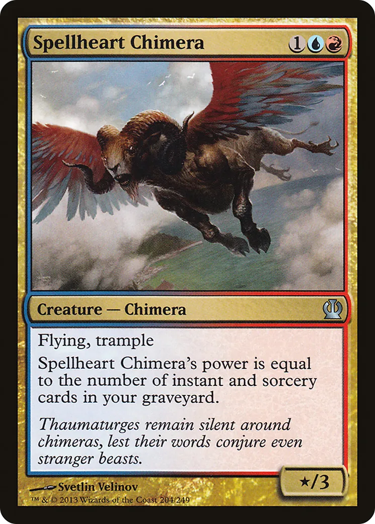 Chimère au cœur magique — Theros — Magic: The Gathering
