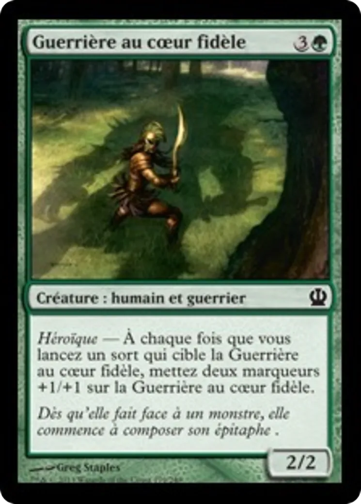 Guerrière au cœur fidèle — Theros — Magic: The Gathering