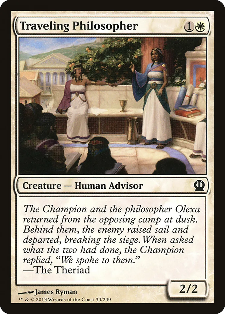 Philosophe itinérante — Theros — Magic: The Gathering