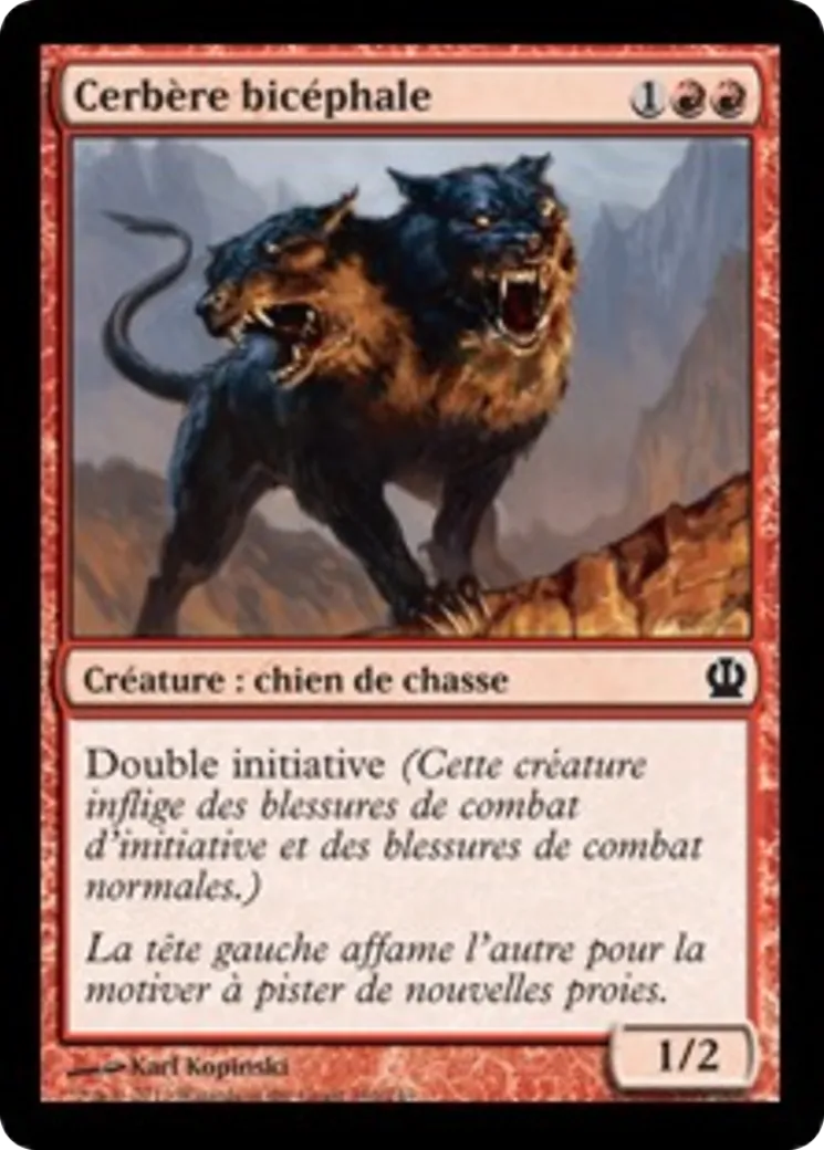 Cerbère bicéphale — Theros — Magic: The Gathering