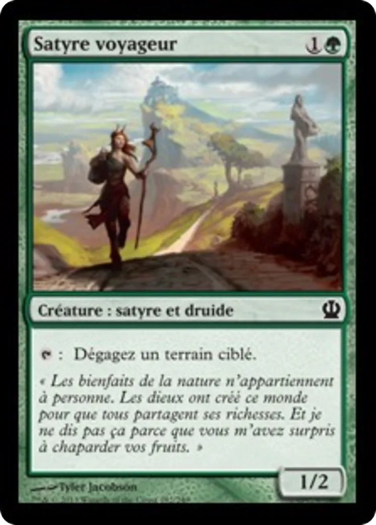 Satyre voyageur — Theros — Magic: The Gathering