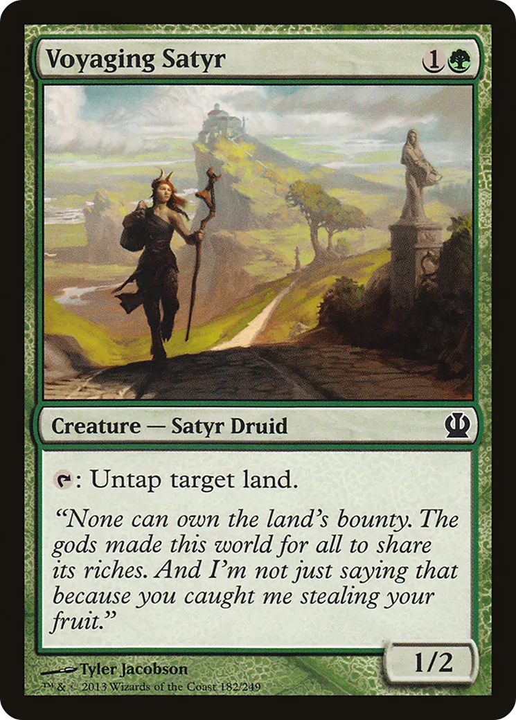 Voyaging Satyr — Theros — Magic: The Gathering
