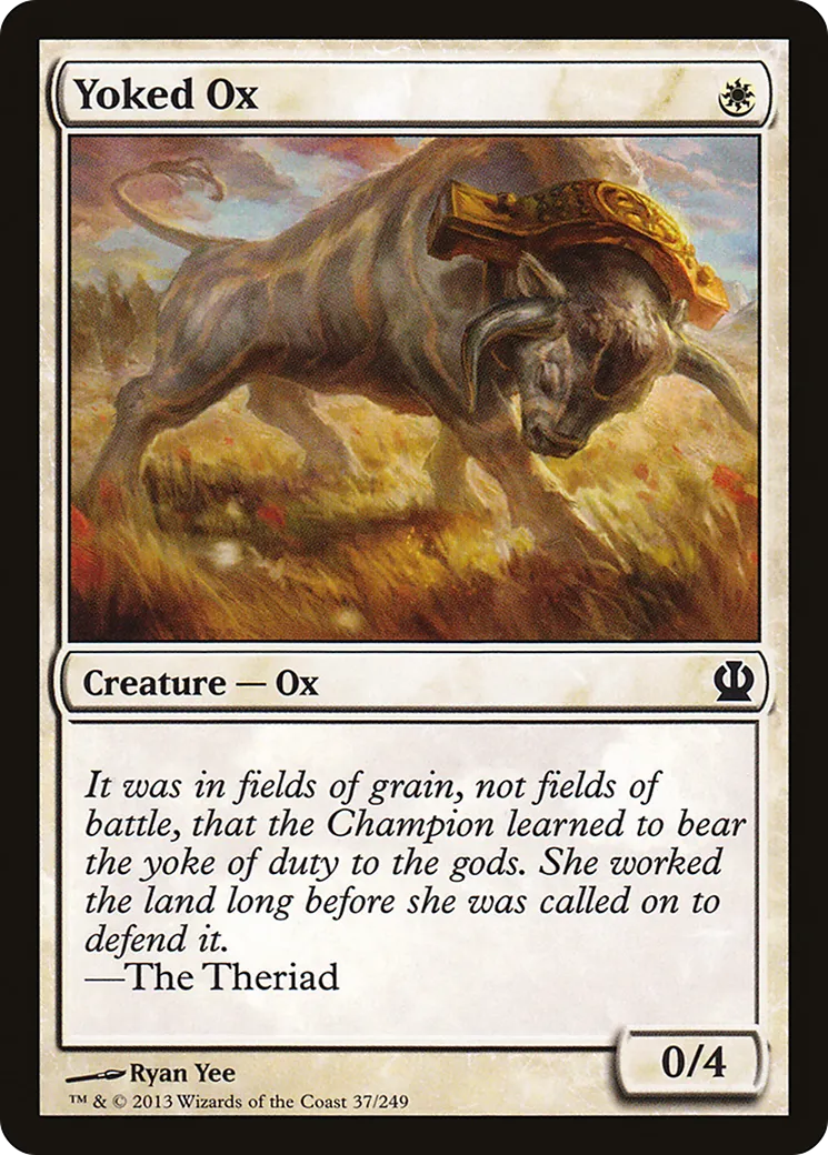 Buffle attelé — Theros — Magic: The Gathering