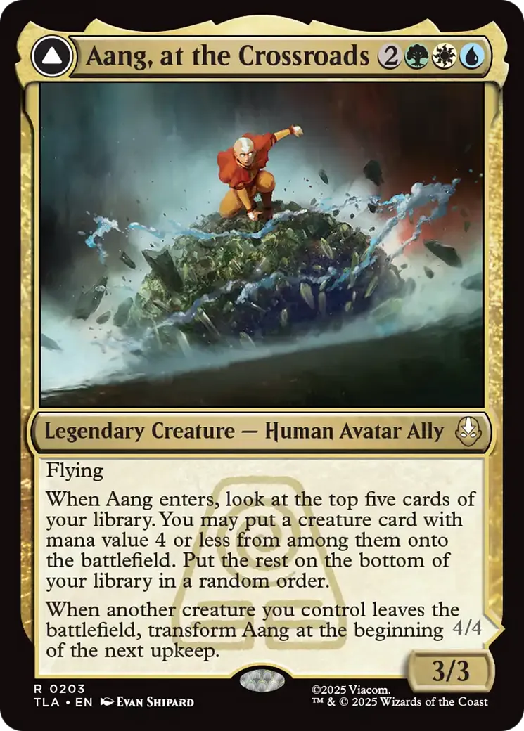 Aang à la croisée du destin // Aang, sauveur destiné — Avatar: The Last Airbender — Magic: The Gathering