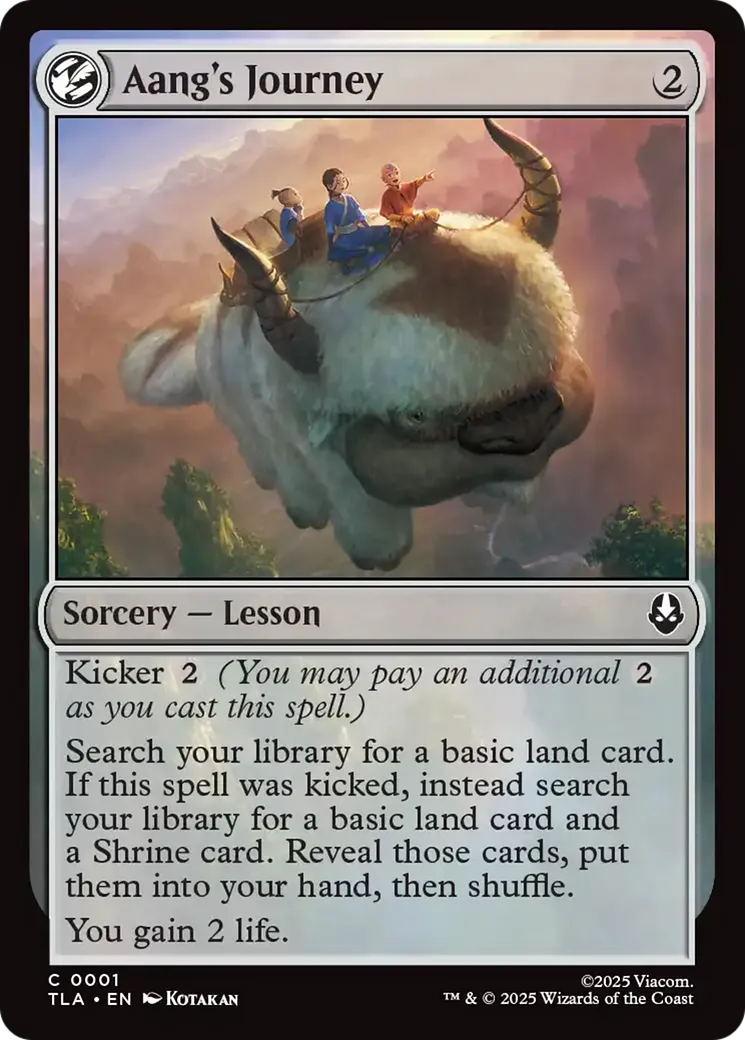 Aang's Journey — Avatar: The Last Airbender — Magic: The Gathering