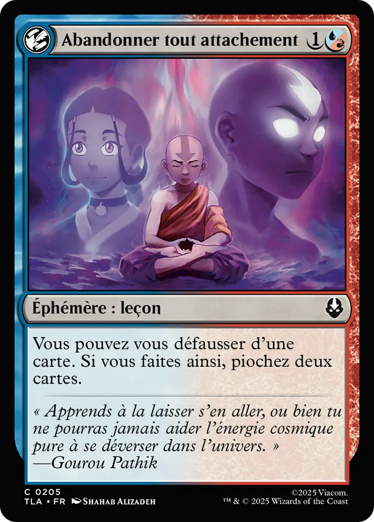 Abandonner tout attachement from Avatar: The Last Airbender - Magic: The Gathering