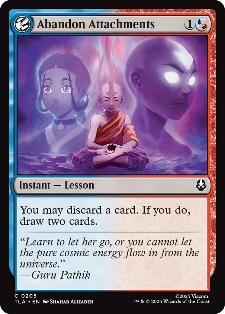 Abandonner tout attachement — Avatar: The Last Airbender — Magic: The Gathering