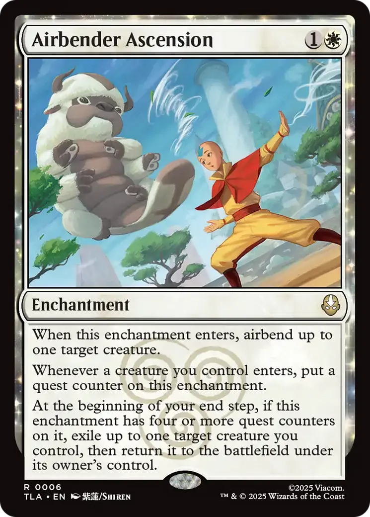 Airbender Ascension from Avatar: The Last Airbender - Magic: The Gathering
