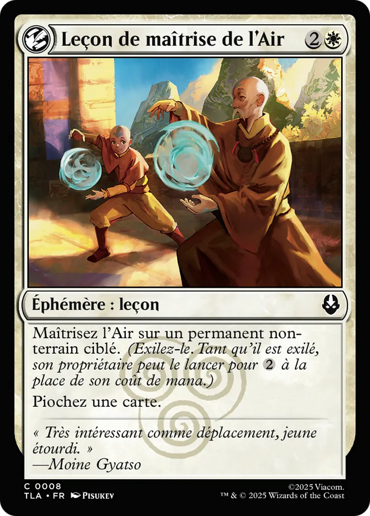 Leçon de maîtrise de l'Air — Avatar: The Last Airbender — Magic: The Gathering