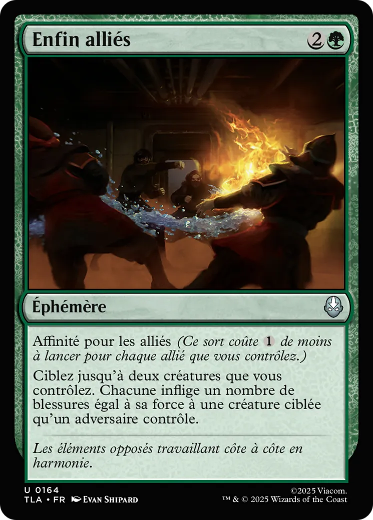 Enfin alliés — Avatar: The Last Airbender — Magic: The Gathering
