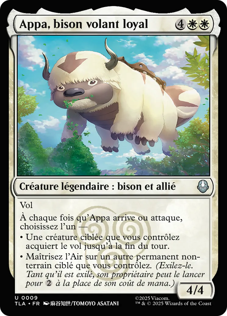 Appa, bison volant loyal — Avatar: The Last Airbender — Magic: The Gathering