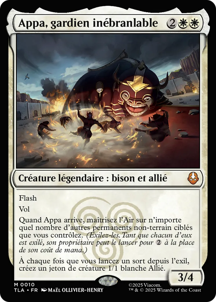 Appa, gardien inébranlable — Avatar: The Last Airbender — Magic: The Gathering