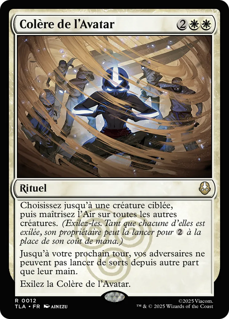 Colère de l'Avatar — Avatar: The Last Airbender — Magic: The Gathering