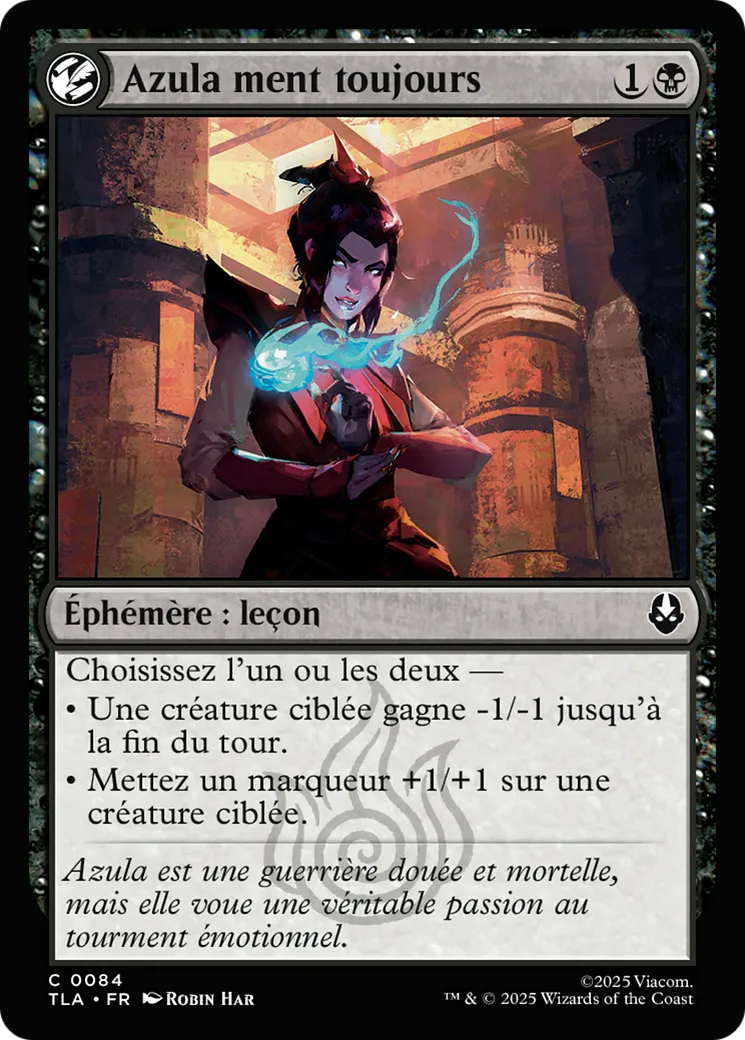 Azula ment toujours from Avatar: The Last Airbender - Magic: The Gathering