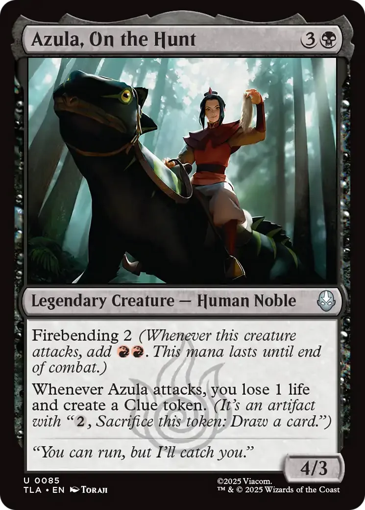 Azula, On the Hunt — Avatar: The Last Airbender — Magic: The Gathering