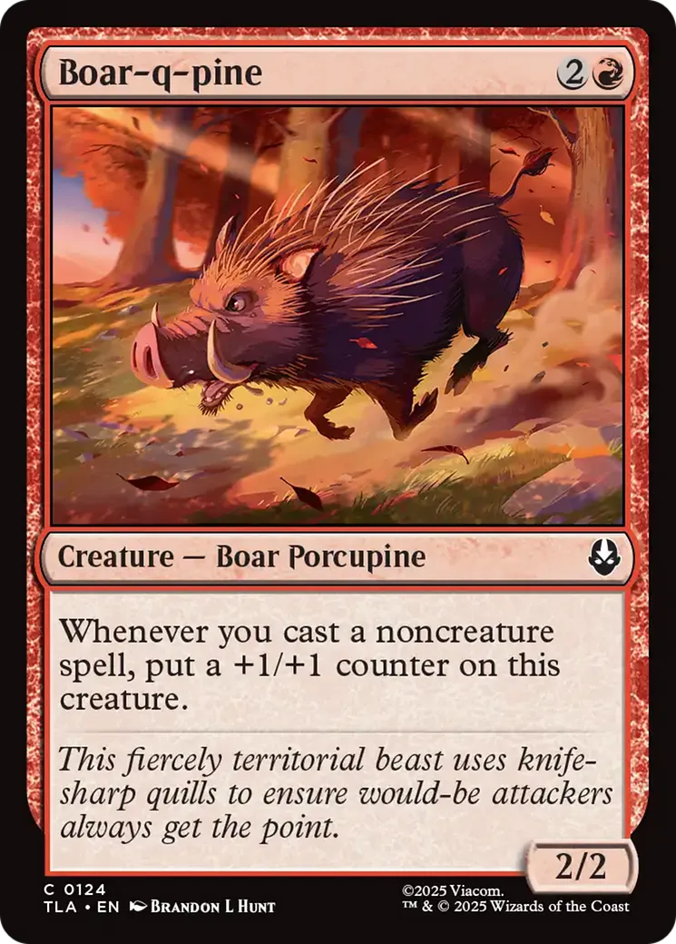 Boar-q-pine — Avatar: The Last Airbender — Magic: The Gathering