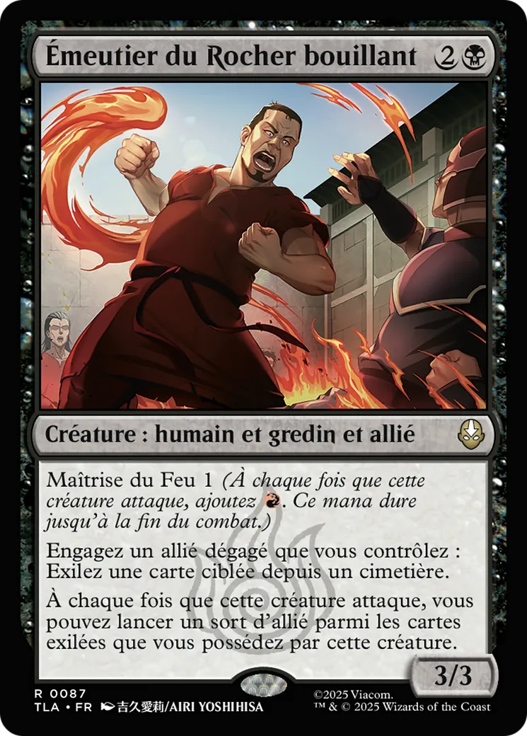 Émeutier du Rocher bouillant — Avatar: The Last Airbender — Magic: The Gathering