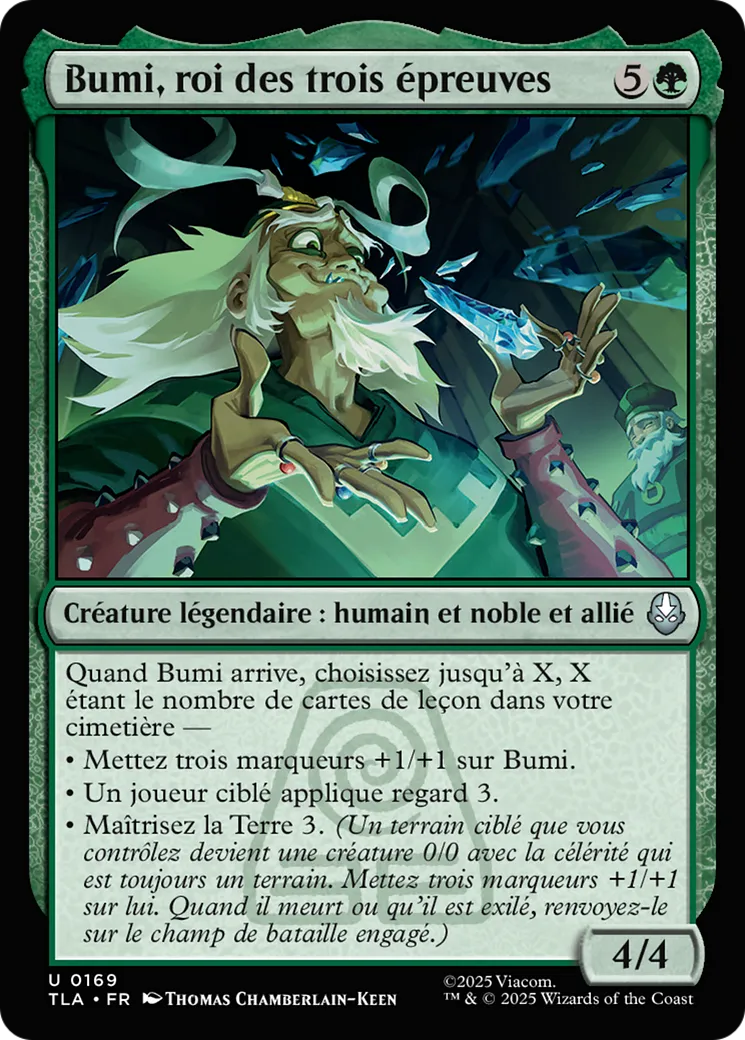 Bumi, roi des trois épreuves — Avatar: The Last Airbender — Magic: The Gathering
