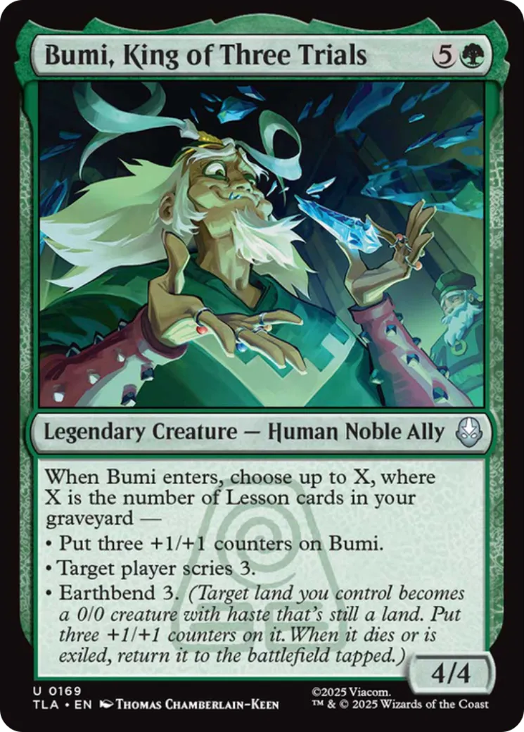 Bumi, roi des trois épreuves — Avatar: The Last Airbender — Magic: The Gathering