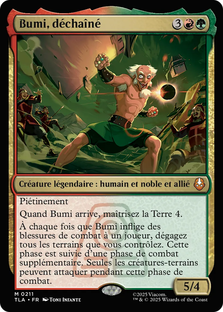 Bumi, déchaîné — Avatar: The Last Airbender — Magic: The Gathering