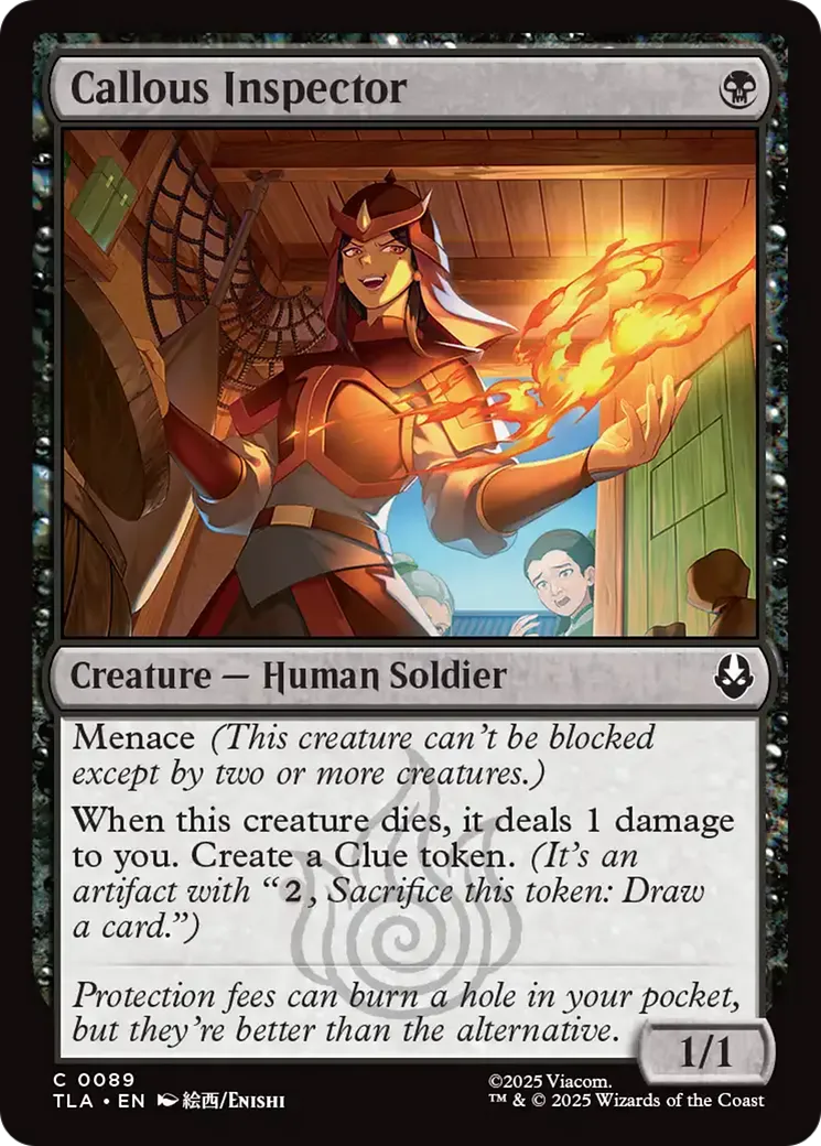 Callous Inspector — Avatar: The Last Airbender — Magic: The Gathering