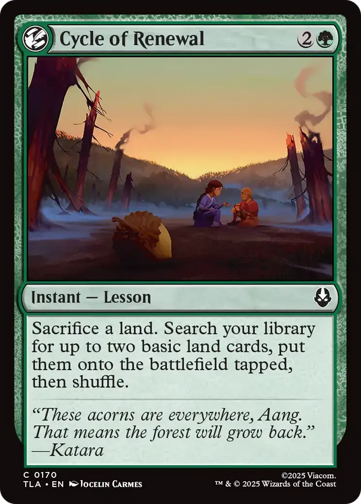 Cycle du renouveau — Avatar: The Last Airbender — Magic: The Gathering