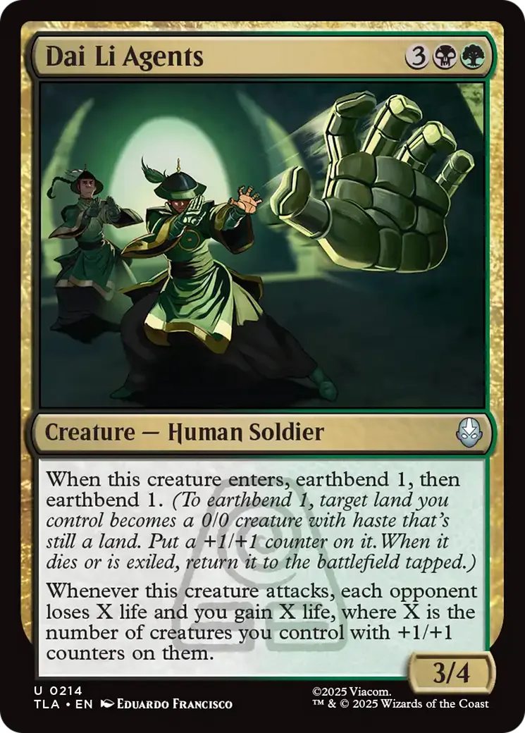 Agents du Dai Li — Avatar: The Last Airbender — Magic: The Gathering