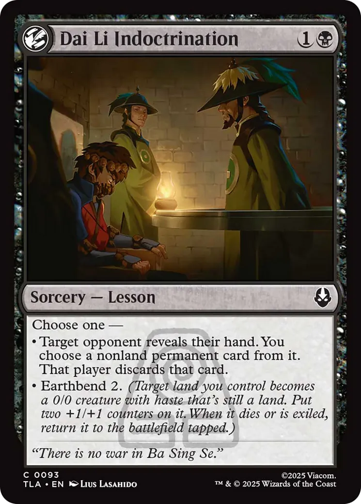 Dai Li Indoctrination — Avatar: The Last Airbender — Magic: The Gathering