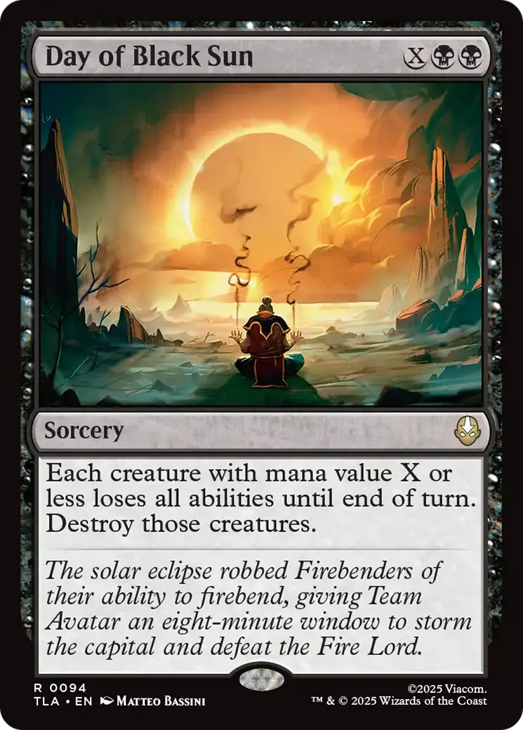 Day of Black Sun from Avatar: The Last Airbender - Magic: The Gathering