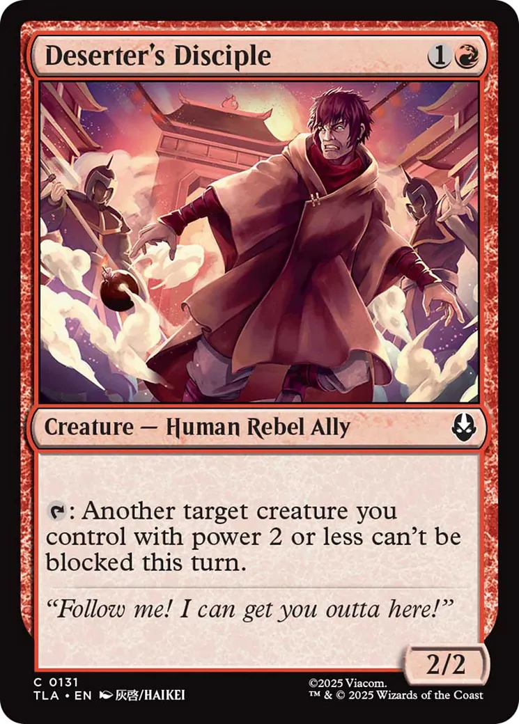 Disciple du Déserteur — Avatar: The Last Airbender — Magic: The Gathering