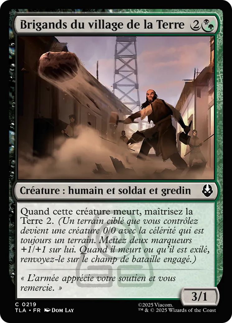 Brigands du village de la Terre — Avatar: The Last Airbender — Magic: The Gathering