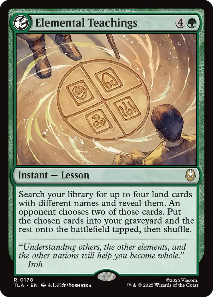 Enseignements des éléments — Avatar: The Last Airbender — Magic: The Gathering